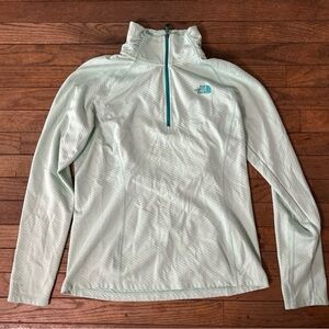The North Face Mint Green Quarter-Zip Jacket